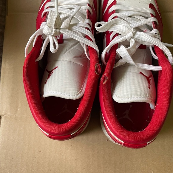 Jordan 1 Low Gym Red White - Picture 3 of 7
